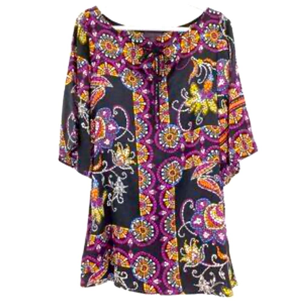 Hale Bob stained glass Colorful Women's dress/tunic w/pockets